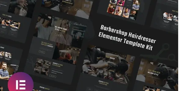 Nelson – Barbershop & Hairdresser Elementor Template Kit